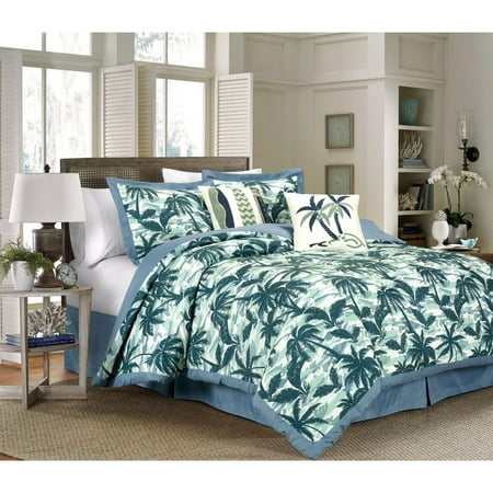 Kidsline 6 Piece - French Impression Kona 6 Piece Printed Comforter Set With Embroidery Blue Full
