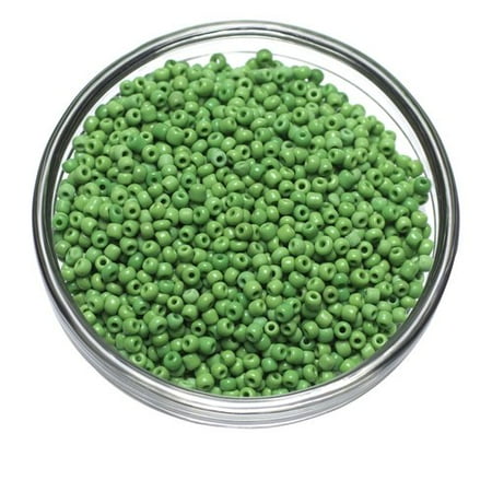 Cousin Green Seed Beads, 1.41 Oz., 1 Each