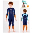 thumbnail image 4 of Naiovety DIVE SAIL Neopreno Niños Traje de buceo Cuello 2.5mm UPF 50 Mantener caliente Deportes acuáticos Snorkeling Playa Jugar Traje de Deportes acuáticos Azul oscuro L Naiovety OD003304-08, 4 of 6