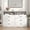 White, variant on Frmobepts Wood Dresser for Bedroom, 6 Drawer Dresser with Open Storage Cubby, Light Oak