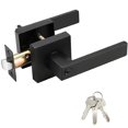 thumbnail image 1 of Poignée de Porte avec Serrure et Clés pour Chambre, Leviers de Porte d'Intimité Extérieur/intérieur avec Serrure, Poignée de Porte Intérieure Robuste, Réversible pour Gauche, 1 of 7