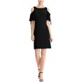 thumbnail image 1 of Vestido ajustado y acampanado American Living negro 14 Entallado y acampanado, 1 of 2