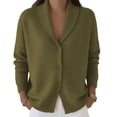 thumbnail image 2 of Xdegoge Womens Shawl Collar Cardigan Sweaters Button Down Long Sleeve Loose Fit Knit Tops Casual Fall Winter Open Front Outerwear Cozy Coat for Daily Wear, 2 of 5