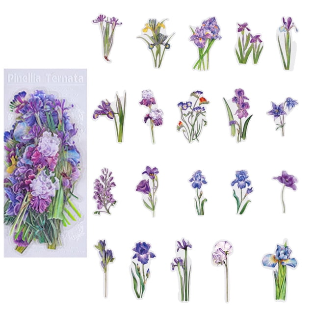 WHEANG Stickers Memory Garden PET Scrapbook Stickers Set Vintage Natural Stickers Pretty Floral Retro Decals Adhesive Sticker For Planners Art Craft Notebook Diary Album DIY