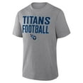 thumbnail image 4 of Men's Fanatics Heather Gray Tennessee Titans First Down Tribute Tri-Blend T-Shirt, 4 of 5