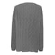 thumbnail image 4 of Gibobby Sueter para mujer invierno Cárdigan de ganchillo con hombros descubiertos para mujer Suéter de punto calado(Gris,M), 4 of 5