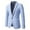 Sky Blue, variant on toraway Linen Suit for Men Big and Tall Casual Men's Casual Fashion Casual Slim One Single Suit Jacket XXXXXL