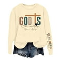 thumbnail image 2 of Christian Sweatshirts for Women 2025 Long Sleeve Crewneck Bible Verse Sweatshirt Pullover Tops Fall Winter Outfits, 2 of 4