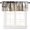 Abstract-4, variant on Abstract Curtain Valances Rainbow Colored Paint Dripping White Background Curtains Valances for Farmhouse Living Room Kitchen Decor 54"x18"