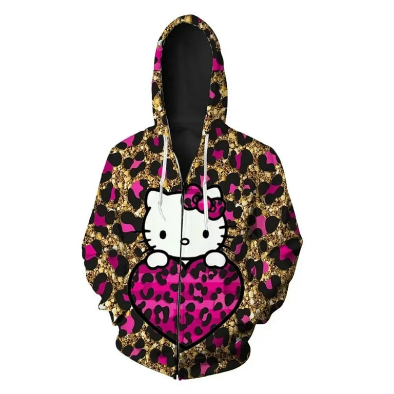 Hello Kitty 2024 Clothing Yellow Hoodie College Zip Hello Kitty 2024 Clothing Yellow Hoodie College Zip