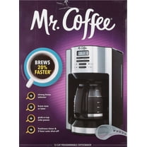 Mr. Coffee - 12-Cup Coffee Maker with Rapid Brew System - Stainless Steel