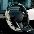 thumbnail image 6 of Sea Mew 14.5 Inch Printing PVC Leather Steering Wheel Cover Car Wheel Covers Auto Accessories, 6 of 6