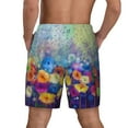 thumbnail image 2 of Rocae Spring Flower Seasonal for Men's Swim Trunks Quick Dry With Two Side Pockets and One Lined Patch Pocket3X-Large, 2 of 9