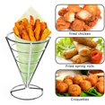 thumbnail image 3 of Este soporte para patatas fritas está hecho de alambre de hierro y chapado fino., 3 of 5