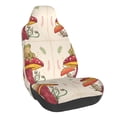thumbnail image 1 of Wukai Frog Sitting On Mushroom Full Set Car Seat Covers with Soft Padding Universal Auto Front Seats Protector and Cushion Mat, 1 of 5