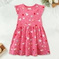 thumbnail image 2 of Robes de Petite Fille Sans Manches Robes de Printemps pour Filles Robe Évasée à Volants Robe de Dessin Animé Robe de Fille pour Occasion Spéciale, 2 of 3