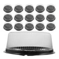 thumbnail image 1 of 20pcs Reusable Plastic Bakery Cake Box Round Cake Plastic Bakery Container with Lids Cake Boxes, 1 of 4