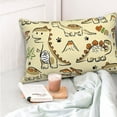 thumbnail image 4 of Naloa Cartoon Dinosaurs Pillow Covers, Throw Pillow Case Cushion Covers,Cushion for Bedroom,Couch,Home-20"x30", 4 of 6