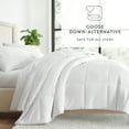thumbnail image 3 of Breathable Cool Comforter All Season Lightweight Down-Alternative Solid White for Full/Queen Size Bedding by Comfort Canopy, 3 of 10
