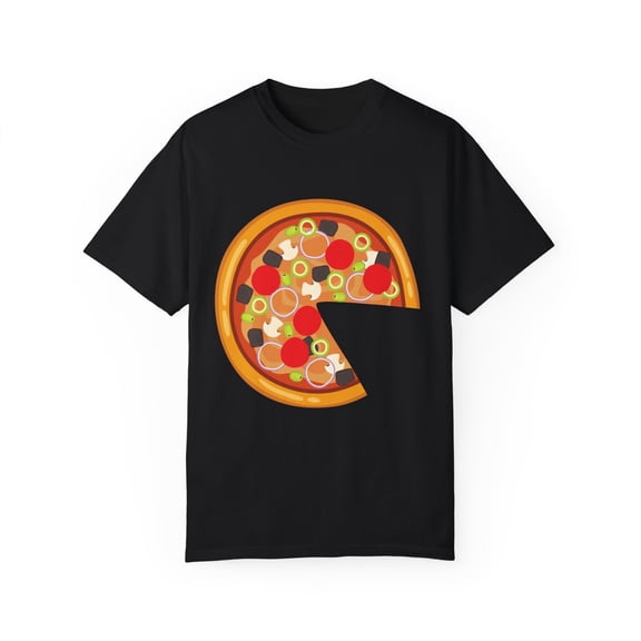 Mommy and Mes Matching Pizza Slice Father Daughter Son Matching Clothes Unisex Garment-Dyed T-shirt