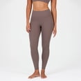 thumbnail image 4 of YITTY Active UltraLuxe High Waisted Leggings for Women, No Front Seam Tummy Control, Buttery Soft, Womens Yoga Pilates Gym, Taupe Brown, XS, Regular, 4 of 5