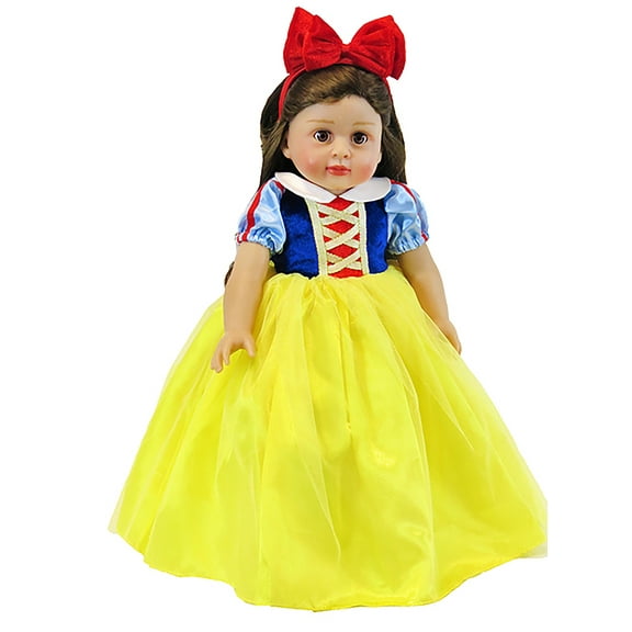 Yellow and Blue Princess Dress for 18-Inch Dolls | Dolls Clothes