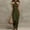 *Green, variant on ClodeEU Women's Halter Neck Sleeveless Midi Dress,Bodycon Casual Summer Dress Black,Women's Plus M