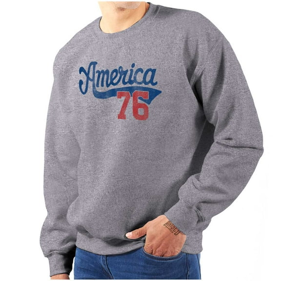 Vintage America 76 USA Patriot Sweatshirt for Men or Women Brisco Brands S