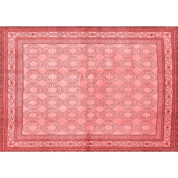 Ahgly Company Indoor Rectangle Persian Red Traditional Area Rugs, 5' x 7'