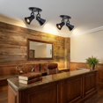 thumbnail image 3 of SEEBLEN Black Kitchen Lighting Fixtures Ceiling, 2-Light Adjustable Track Light, Flush Mount Directional Ceiling Light for Hallway, Dining, 3 of 9
