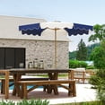 thumbnail image 2 of Outsunny Parasol de Patio 9 Pi, Parasol Inclinable UPF 50+ avec Manivelle, Couleurs Mixtes, 2 of 9
