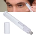 thumbnail image 4 of Brrnoo Electric Painless Men Nose Hair Trimmer, Portable Eyebrow Trimmer Shaver for Unisex White, 4 of 8