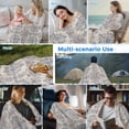 thumbnail image 5 of Vintage Brown Blue Cooling Blanket,Lightweight Breathable Summer Throw Blanket with Double Sided Cold Effect,Boho Ethnic Mexican Floral Southwestern Picnic Blankets Bed Sheet for Hot Sleepers 60"x80", 5 of 8