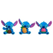 Disney Stitch Small Plush Stitch and Watermelon, Stuffed Animal, Blue, Alien, Officially Licensed Kids Toys for Ages 2 Up, Easter Basket Stuffers and Small Gifts