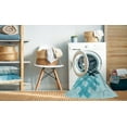 thumbnail image 2 of Ahgly Company Machine Washable Indoor Square Transitional Deep-Sea Green Area Rugs, 8' Square, 2 of 7