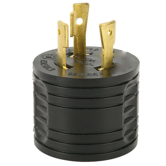 Nema L5-30P To TT-30R Power Adapter, PVC Shell 30 Amp RV Generator Adapter Plug and Play Abrasion Resistant for Outdoor