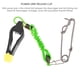 thumbnail image 5 of Power Grip Board Mástil Release Snap Clip Abrazadera Para Board Trolling Boat Sea Fishing (Pequeño) Guardurnaity HA013470-00, 5 of 7