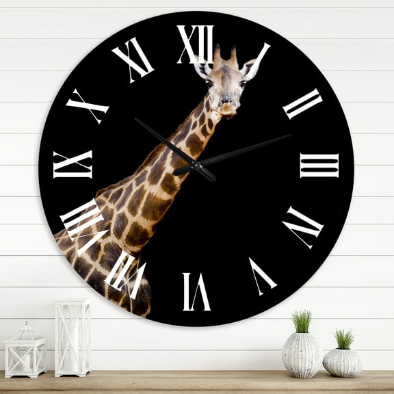Designart 1 in Quartz Farmhouse Wall Clock