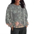 thumbnail image 2 of Kvture Womens Oversized Long Sleeve Shirts Fall Tops Basic Tee Casual Workout Y2K Clothes G Gray Sweatshirts, 2 of 9