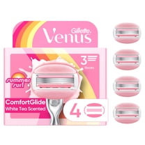 Venus Summer Surf ComfortGlide 3 White Tea Women's Razor Blade Refills, 4 Count