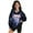 Axolotl Galaxy Black, variant on COEQINE Comfort Fit Girls Quarter Zip Pullover with Collar, Long Sleeve Loose Fit Sweatshirt, Adjustable Zip Neck, Soft Machine Washable Polyester for 9-10 Years, Axolotl Galaxy Black
