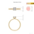 thumbnail image 5 of ANGARA Natural 0.75 Ct. Diamond Solitaire Engagement Ring in 14K Yellow Gold for Women (Ring Size: 3), 5 of 10