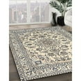thumbnail image 2 of Ahgly Company Indoor Rectangle Traditional Vanilla Gold Medallion Area Rugs, 7' x 9', 2 of 6