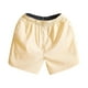 thumbnail image 1 of Pantalones Cortos para Hombre Cintura Elástica con Bolsillos, Ejercicio Suelto de Color Sólido para la Playa, Al Aire Libre Y el Uso Diario, 1 of 5