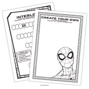 Marvel Spider-Man 5 in 1 Coloring and Activity Book - Color By Number, Tracing, Stickers, and More