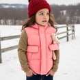 thumbnail image 1 of Cowsor Girls Winter Zipper Puffer Vest Lightweight Sleeveless Outwear Puffy Vests, 1 of 4