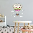 thumbnail image 1 of Home Wall Decal - 0 - Cute Hot Air Balloon Design Colourful Groovy Fruit themed Hot Air Balloon - Proudly Hand Made Decal - Size: 30 In(W) x 30 In(H), 1 of 5