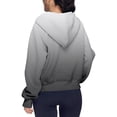 thumbnail image 4 of GXIPO Womens Plus Size Sweatshirt Full Zipper Long Sleeve Coats Thumb Hole Zip Up Hoodie Solid Color Pullover With Pockets Gray 3XL, 4 of 6
