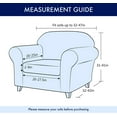 thumbnail image 2 of Subtrex Stretchy 2-Piece Washable Armchair/Lovesaet/Sofa/XL-Sofa Slipcover, Jacquard Damask Pattern, 2 of 6