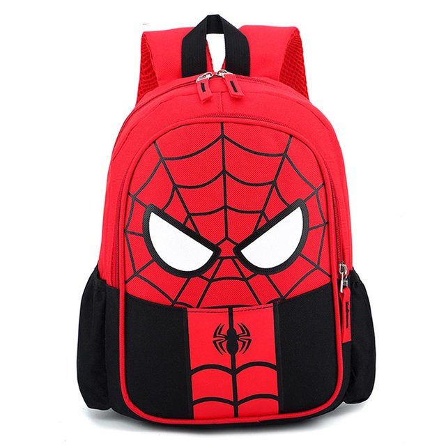 Girls Boys Super hero Spiderman Pattern School Bag Kids Cartoon Cool Backpack Children's Elsa Captain America Iron Man Backpacks qiuyongming unisex